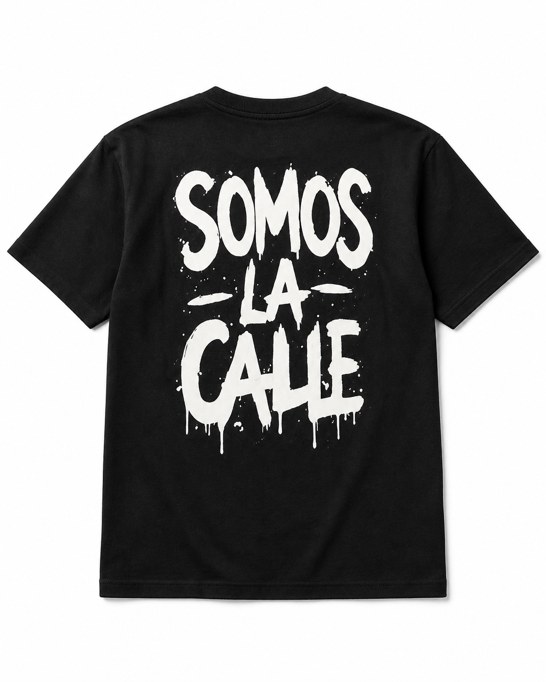 T shirt over size Basic one black  SOMOS LA CALLE