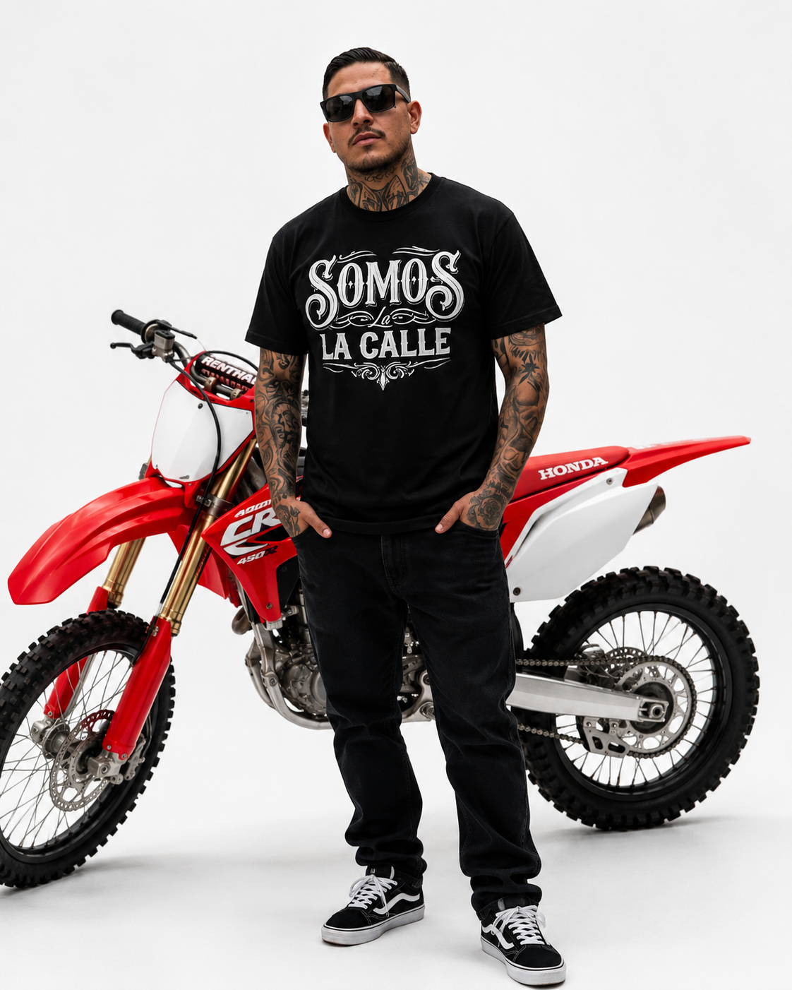 T shirt over size Medellin front  black  SOMOS LA CALLE